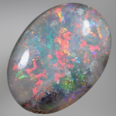 SOLID SEMI BLACK OPAL Bright rolling flashes 